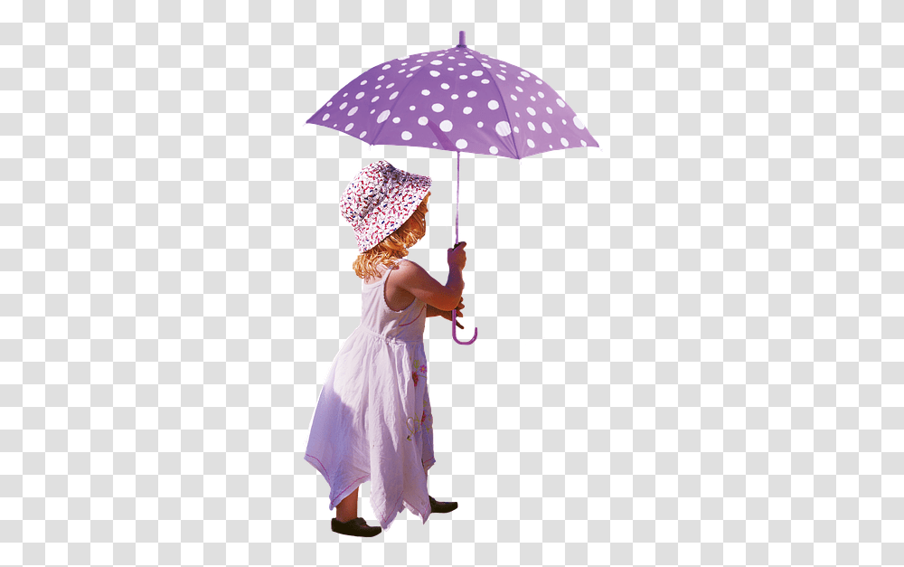 Girl Umbrella Dress Little Girl Solitaire Small Girl With Umbrella, Apparel, Person, Human Transparent Png