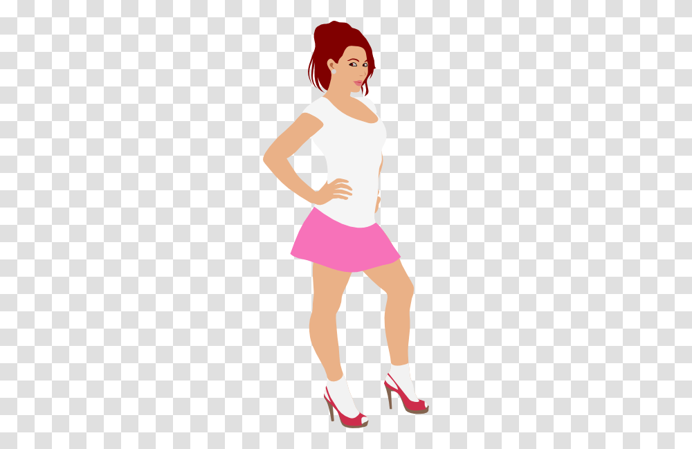 Girl Very Clip Art, Person, Skirt, Female Transparent Png