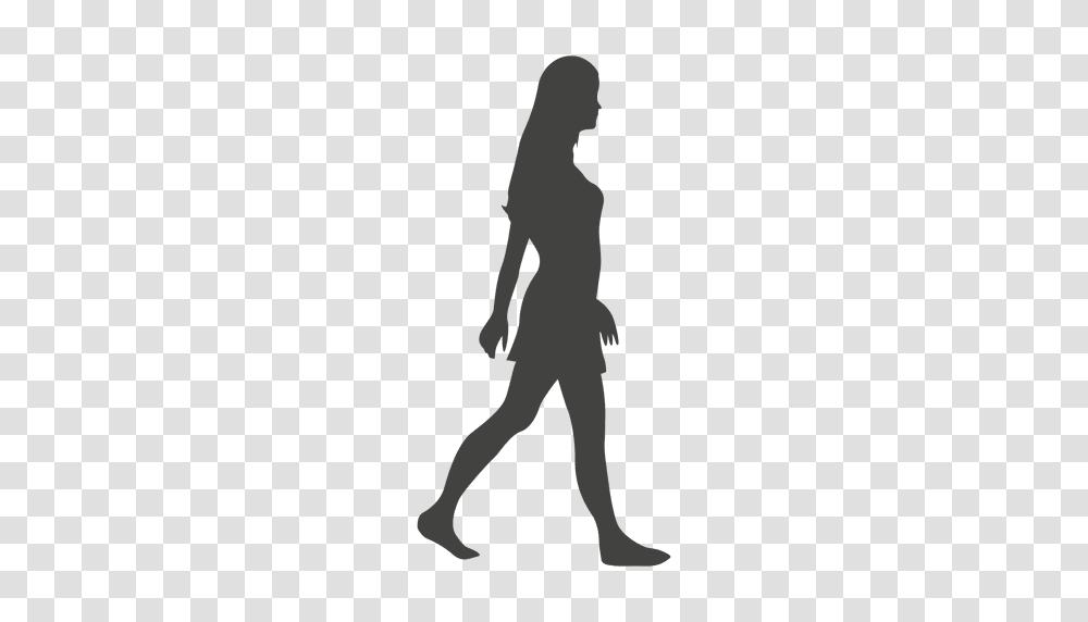 Girl Walking Barefoot Silhouette, Person, Word, Leisure Activities, Alien Transparent Png