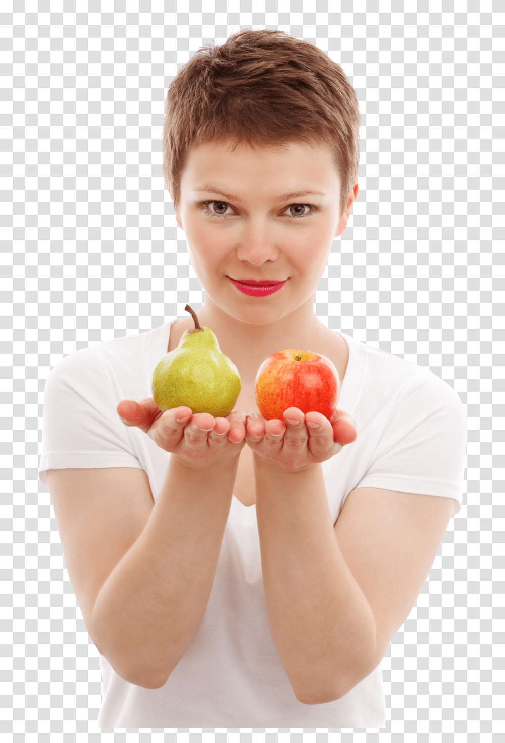 Girl With Apple Image, Person, Plant, Fruit, Food Transparent Png