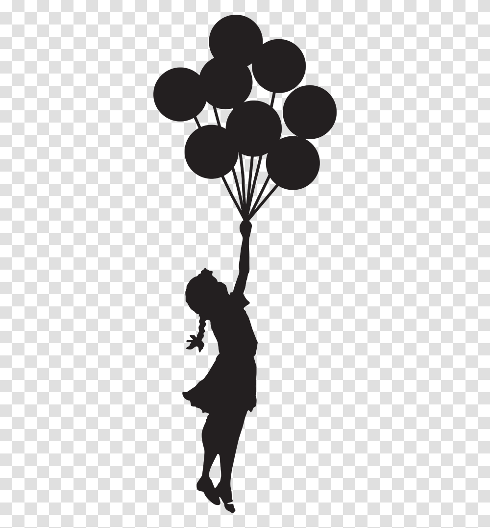 Girl With Balloons Banksy Laptop Sticker, Number Transparent Png