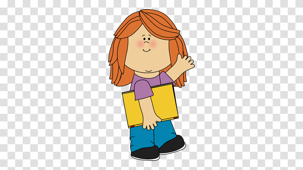 Girl With Book Waving Escola Clip Art Classroom, Bag, Reading, Photography, Drawing Transparent Png