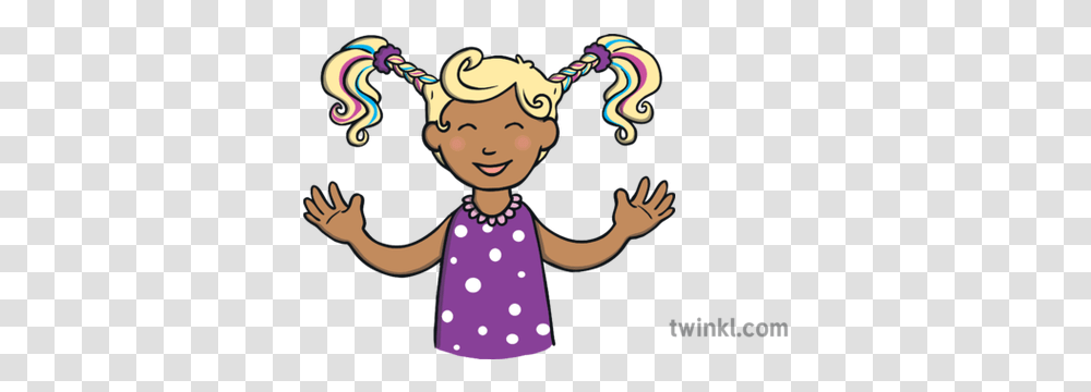 Girl With Crazy Hair Illustration Crazy Hair Girl Clip Art, Texture, Person, Human, Clothing Transparent Png