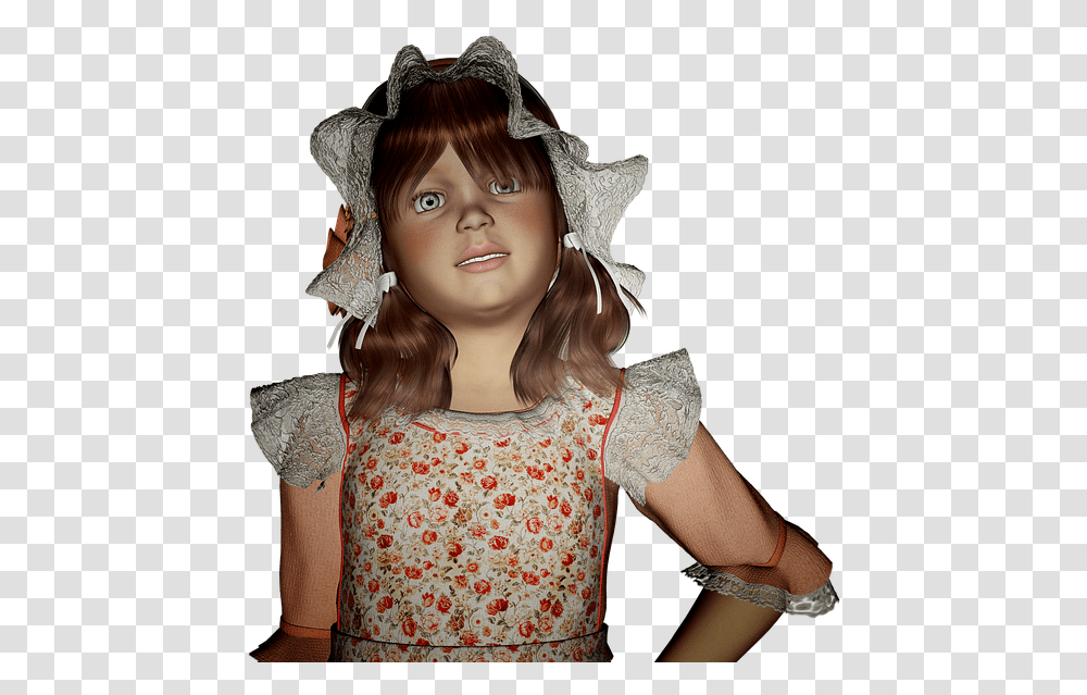 Girl With Freckles Children Models, Apparel, Bonnet, Hat Transparent Png