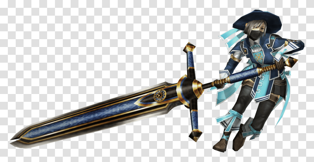 Girl With Great Sword, Person, Gun, Weapon, Machine Transparent Png