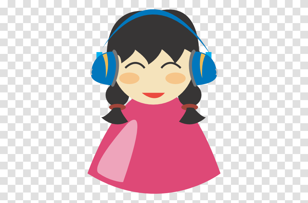 Girl With Headphone Clip Art, Electronics, Headphones, Headset Transparent Png