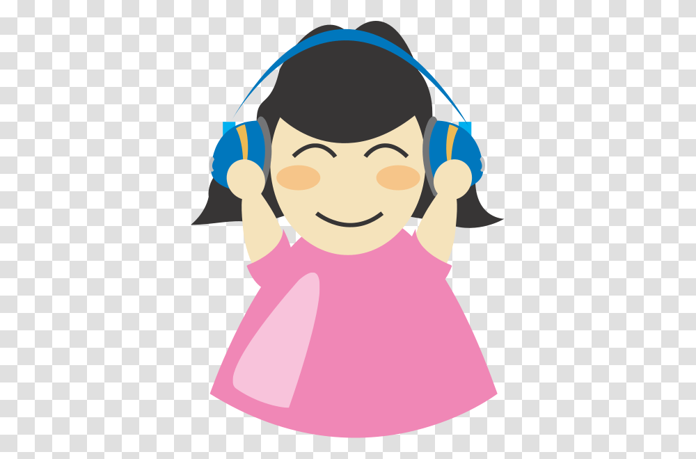 Girl With Headphone Clip Arts For Web, Person, Human, Face, Female Transparent Png