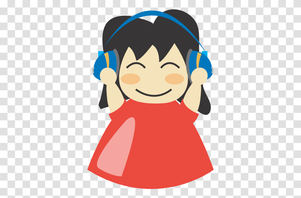 Girl With Headphones Clip Art Vector Clip Art Listening To Music, Face, Photography, Female, Graphics Transparent Png
