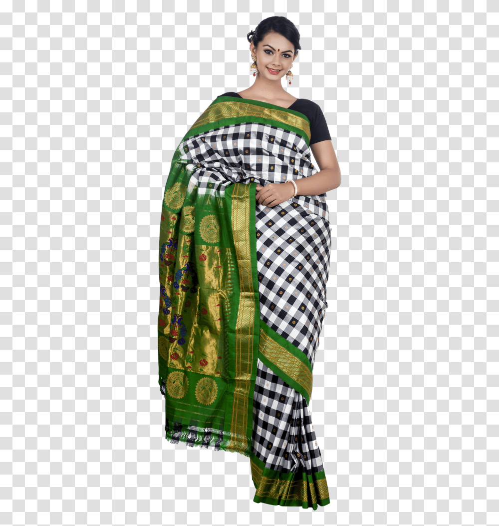 Girl With Saree, Person, Female, Robe Transparent Png