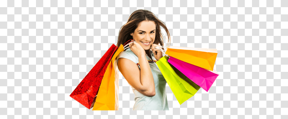 Girl With Shopping Bags P Lady With Shopping Bag, Person, Human, Female, Photography Transparent Png