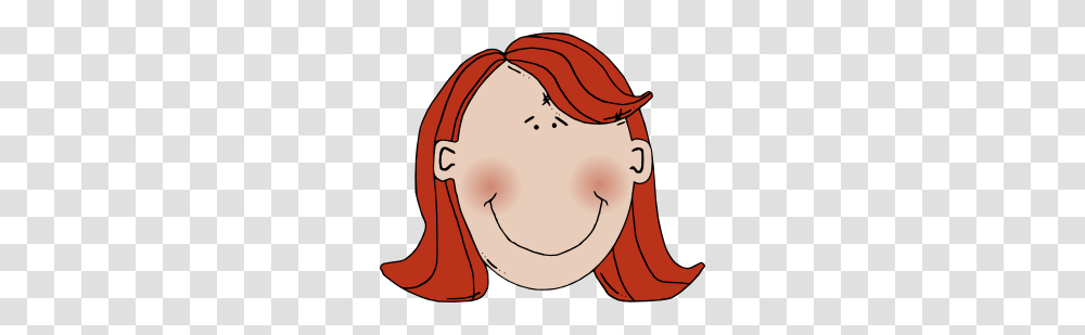 Girl With Straight Hair Clipart, Head, Face, Label Transparent Png