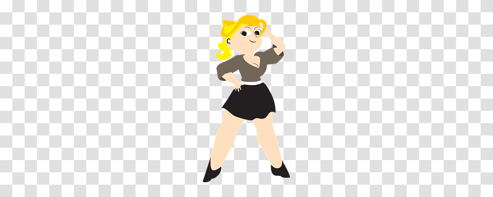 Girl With Yellow Hair Person, Silhouette Transparent Png