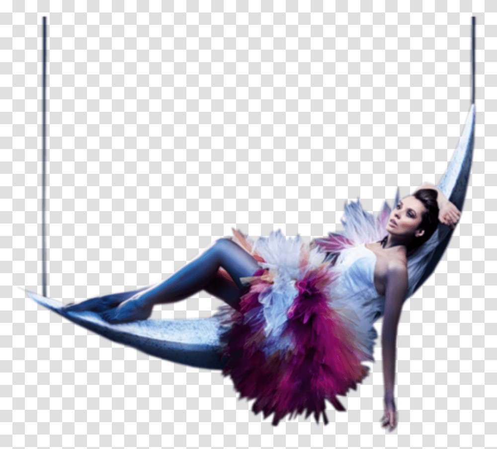 Girl Woman Swing Hamock Laying Relaxing Woman Moon, Person, Human, Dance, Ballet Transparent Png