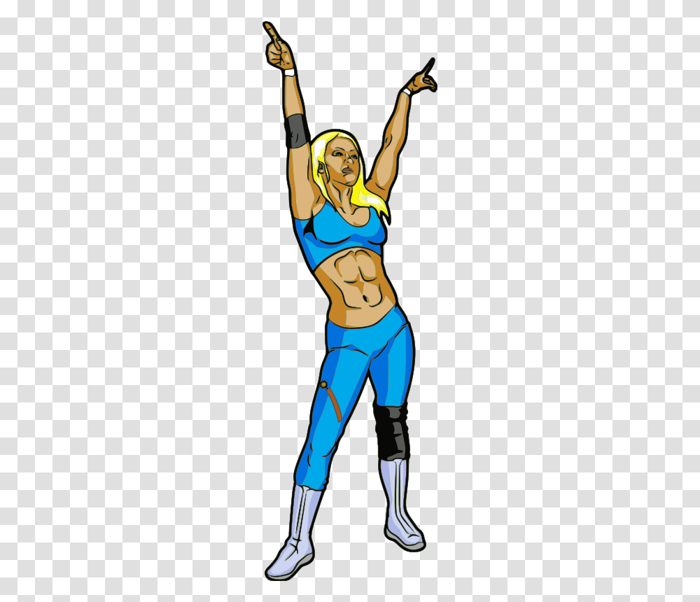Girl Wrestling Cliparts, Person, Face, Costume Transparent Png