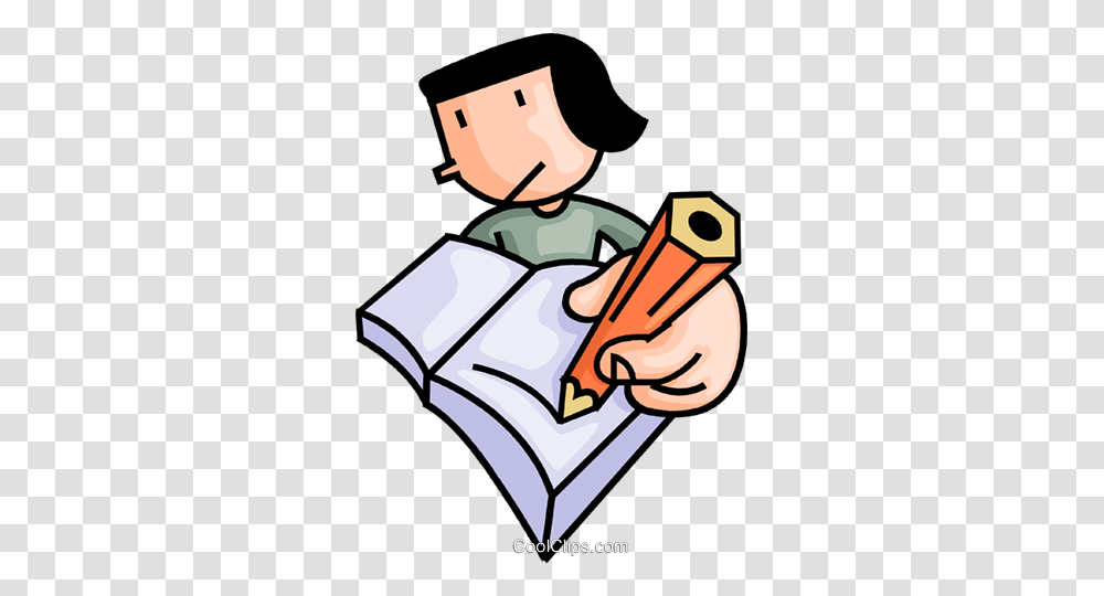 Girl Writing In Her Notebook Royalty Free Vector Clip Art, Weapon, Weaponry, Bomb, Dynamite Transparent Png