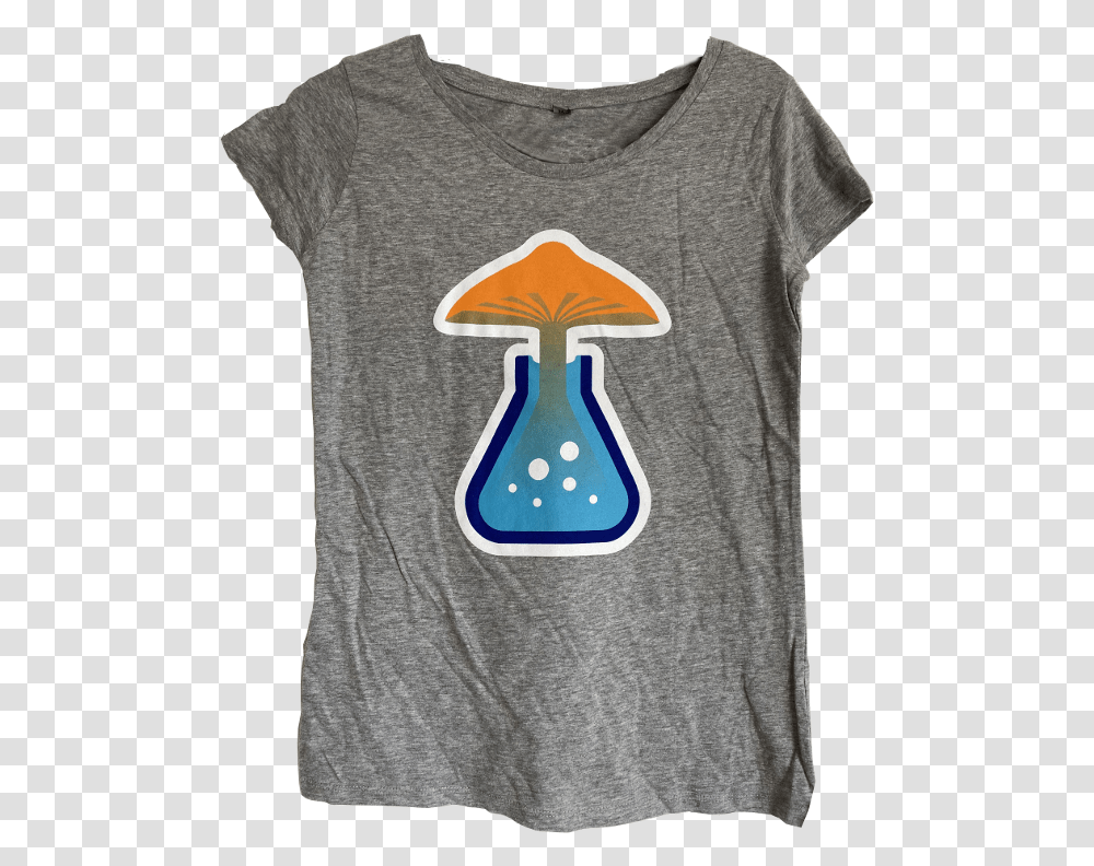 Girlie Shirt Magic Mushroom Logo Mushroom, Clothing, Apparel, T-Shirt, Applique Transparent Png