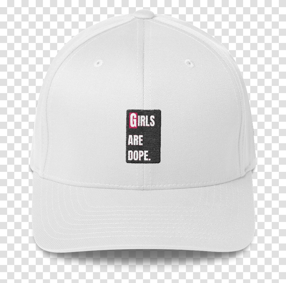 Girls Are Dope Black Box Logo White Cap Baseball Cap, Clothing, Apparel, Hat Transparent Png