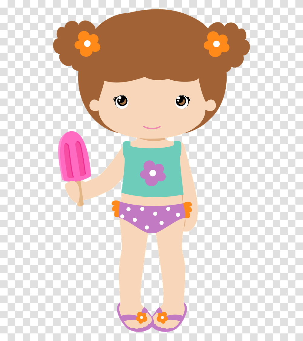 Girls Clipart Beach Pool Party Girl, Doll, Toy Transparent Png