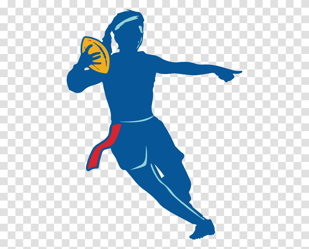Girls Flag Football Clipart Download Full Size Girl Flag Football Clipart, Person, Silhouette, People, Graphics Transparent Png