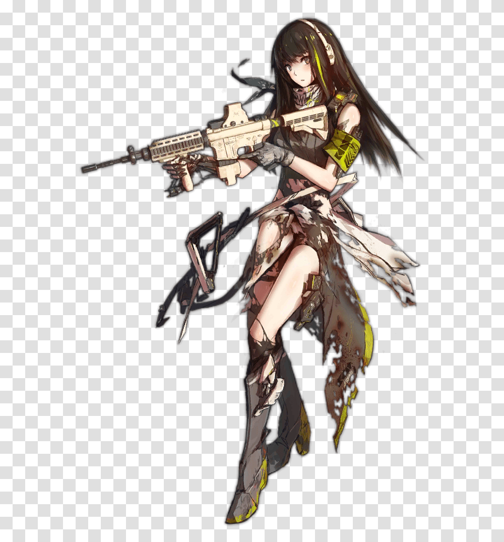 Girls Frontline Pixel Art, Person, Costume, Weapon Transparent Png