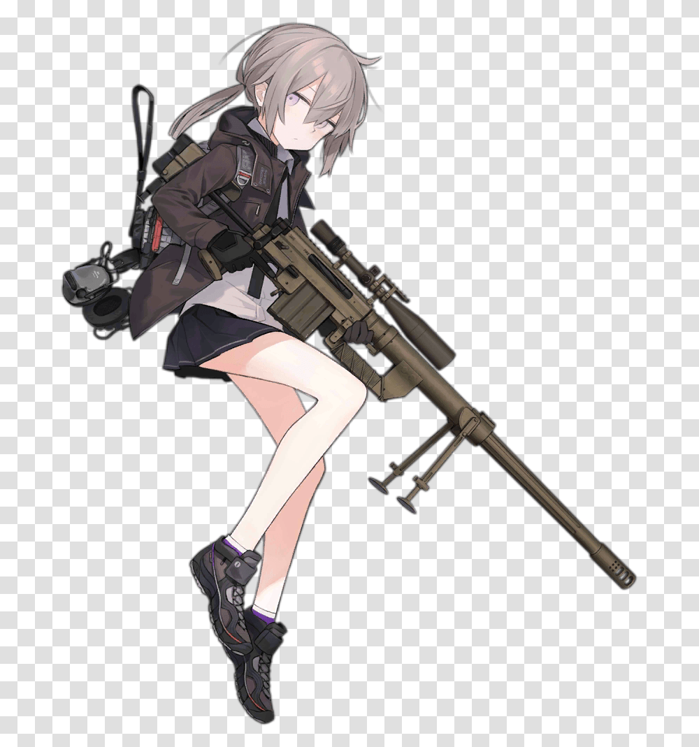 Girls Frontline T Dolls, Helmet, Person, Gun Transparent Png