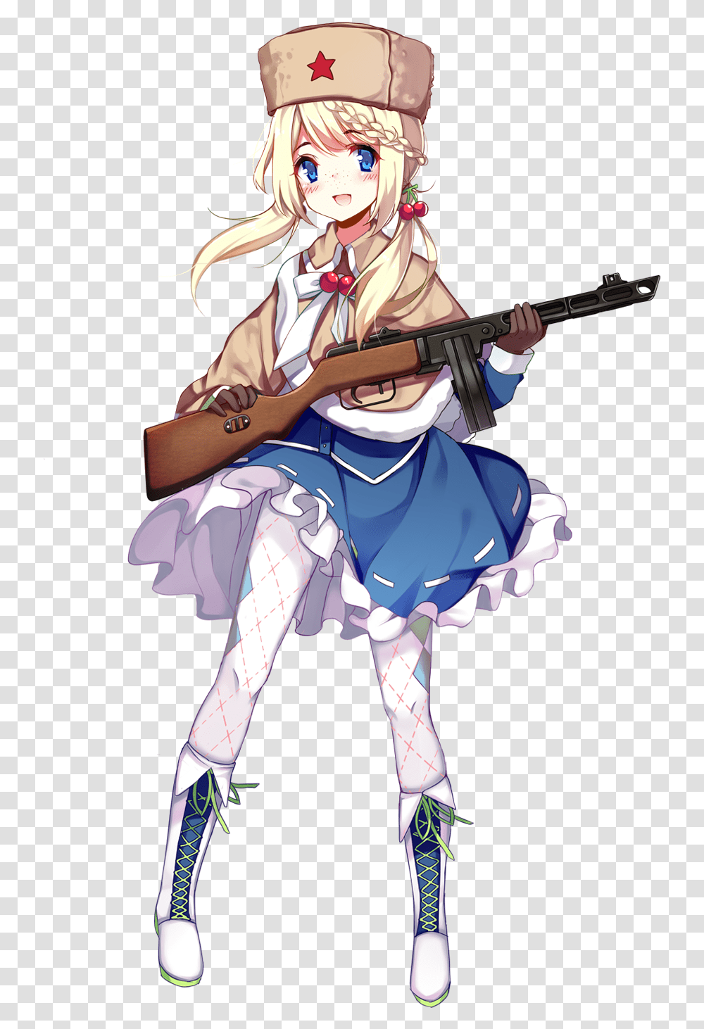 Girls Frontline Wikia Girls Frontline Ppsh, Costume, Person, Guitar, Leisure Activities Transparent Png