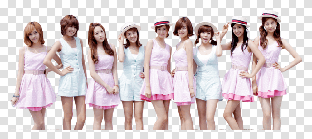 Girls Generation Group Of Beautiful Girls, Person, Dress, Female Transparent Png