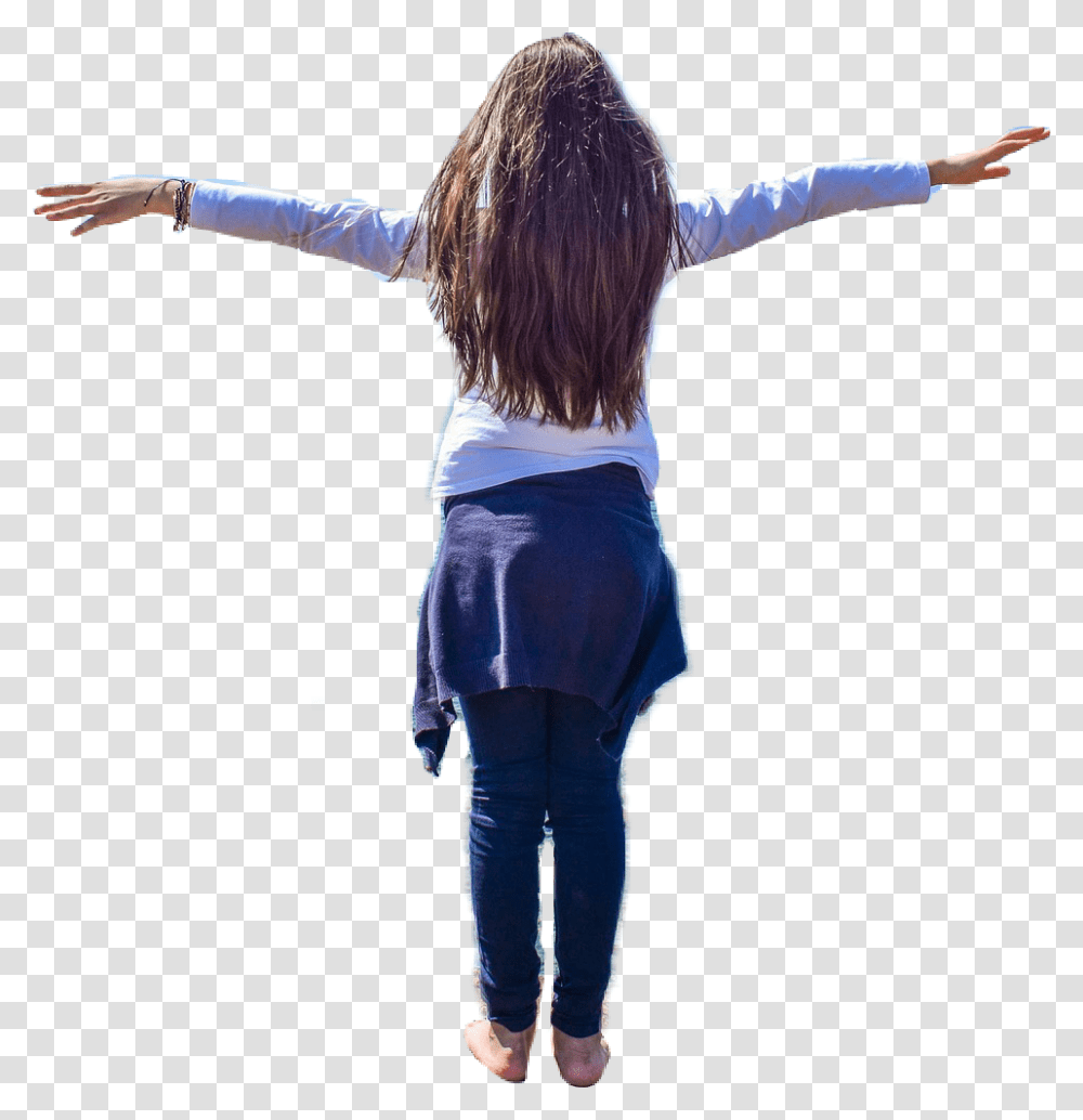 Girls Girl From Back, Dance Pose, Leisure Activities, Person, Long Sleeve Transparent Png