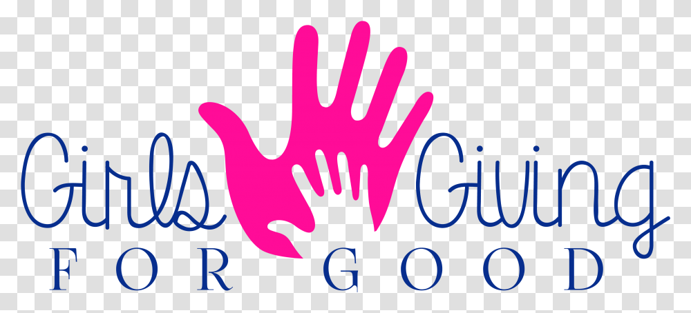 Girls Giving For Good Hand, Handwriting, Light, Stencil Transparent Png