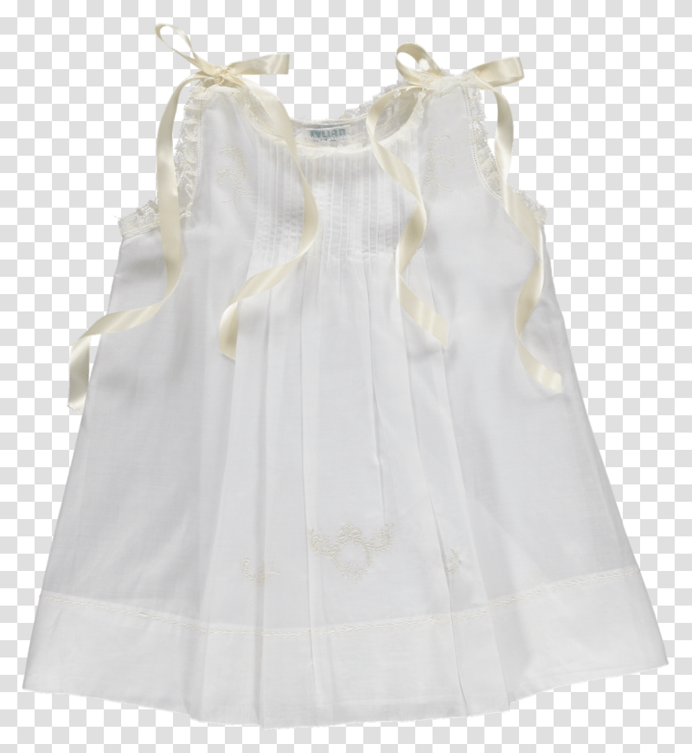 Girls Heirloom White Ivory Dress C602 Front One Piece Garment, Apparel, Blouse, Wedding Gown Transparent Png