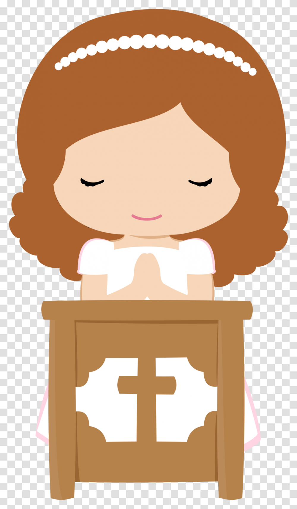 Girls In Their First Communion Clip Art Clipart Communion Girls, Doll, Toy, Head, Indoors Transparent Png