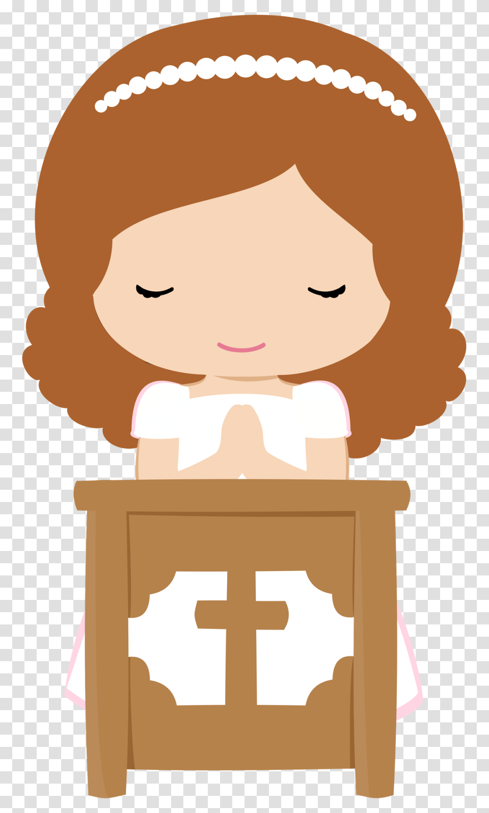 Girls In Their First Communion Clip Art Oh My First Communion, Doll, Toy, Head, Hair Transparent Png