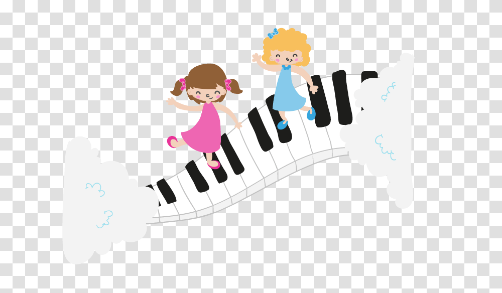 Girls On Piano, Toy, Electronics, Keyboard, Leisure Activities Transparent Png