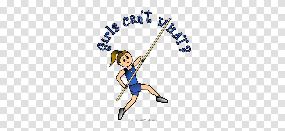 Girls Pole Vault Gifts Girls Cant What, Person, Emblem, Weapon Transparent Png