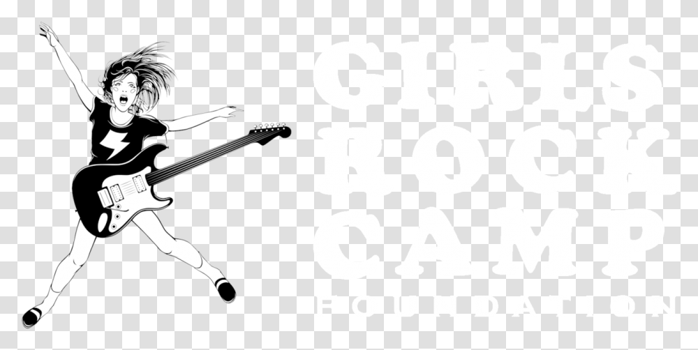 Girls Rock Camp Foundation Music Bands Girls Rock Camp, Guitar, Leisure Activities, Musical Instrument, Number Transparent Png