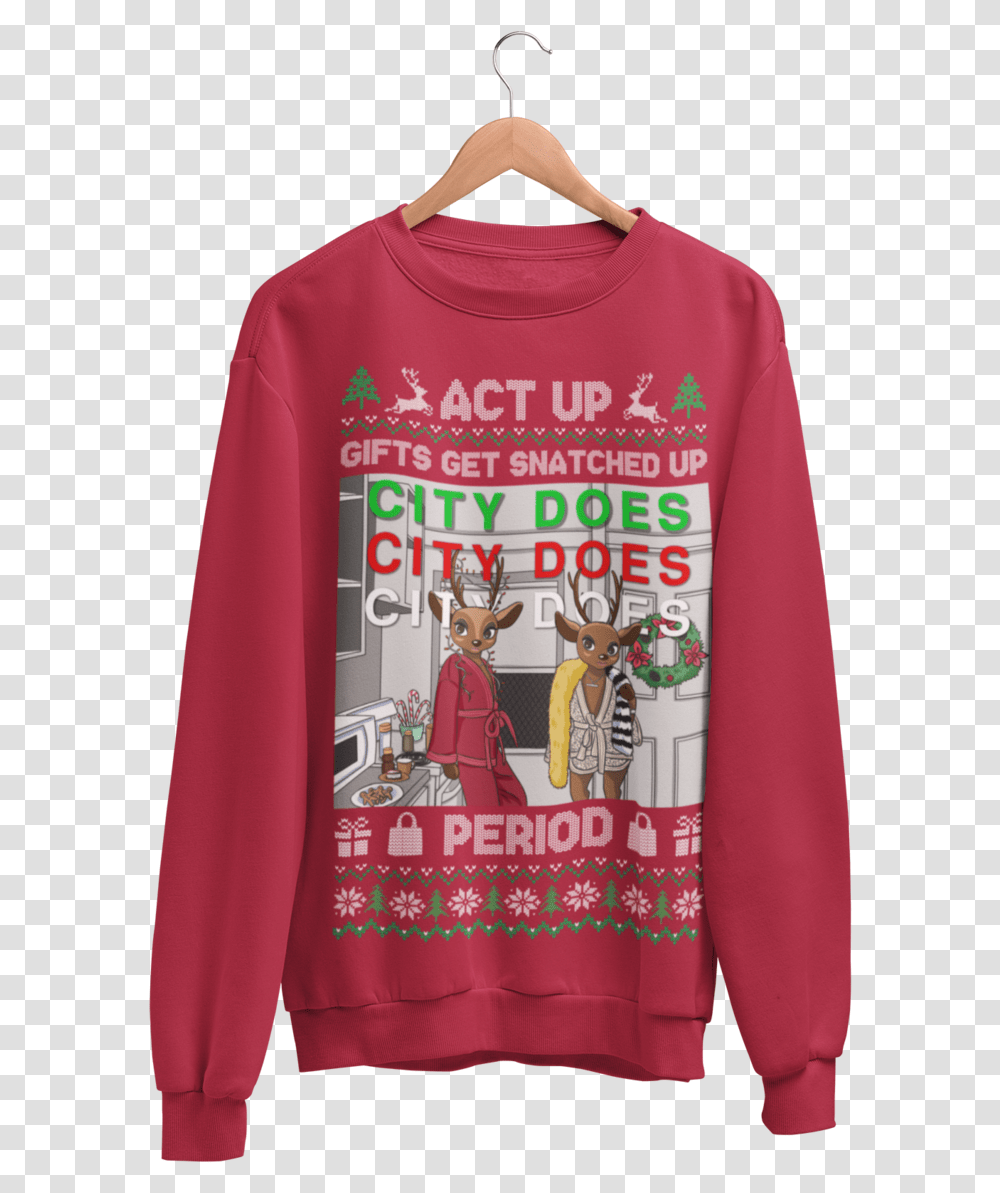 Girls Rude Christmas Jumpers, Sleeve, Apparel, Long Sleeve Transparent Png