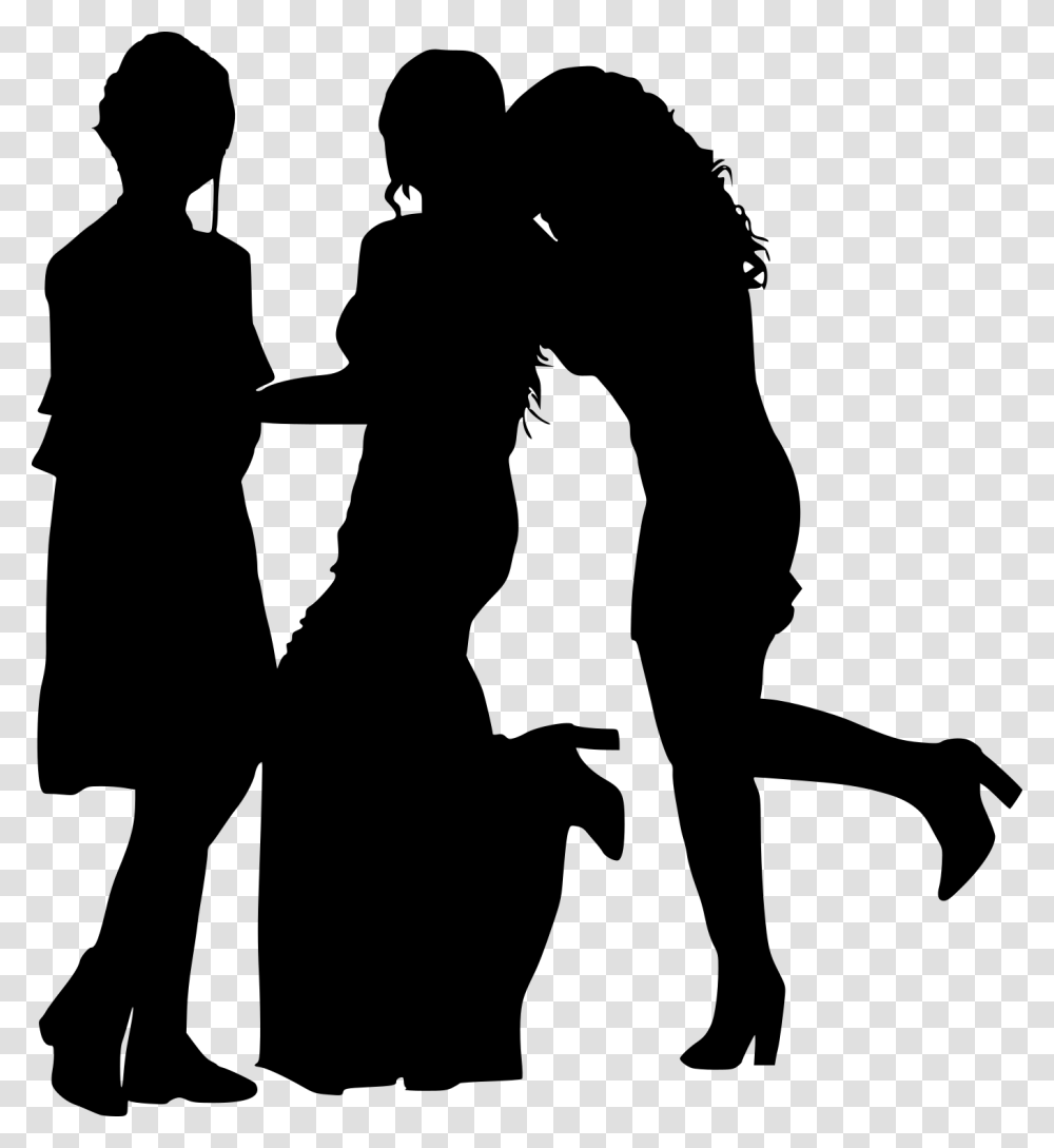 Girls Silhouette, Gray, World Of Warcraft Transparent Png