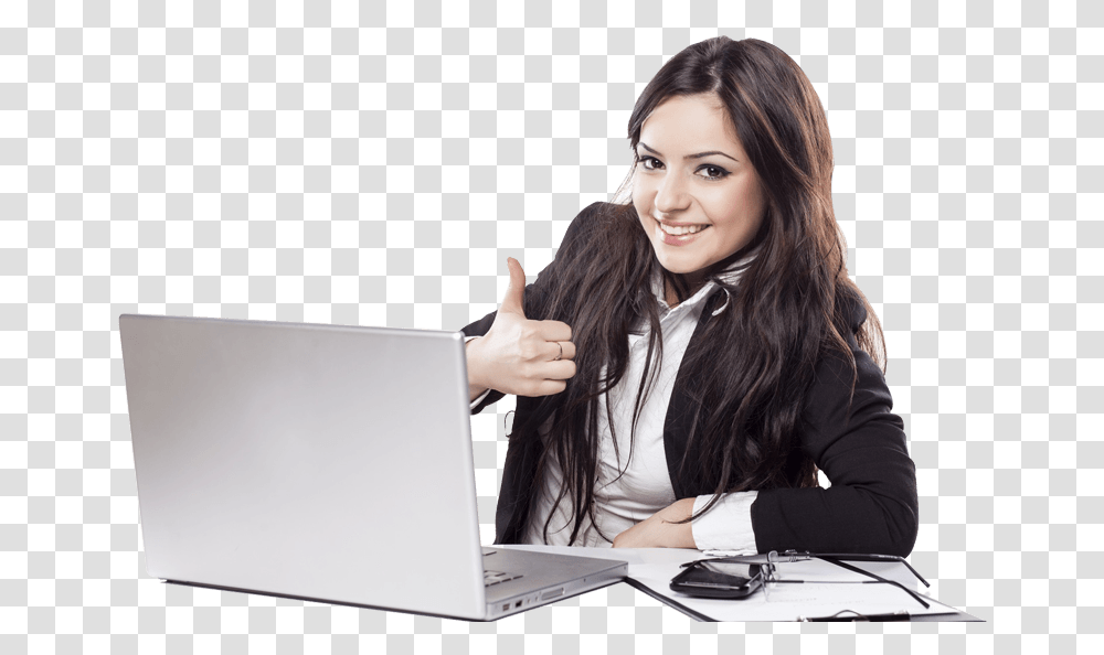 Girls With Laptop, Person, Human, Pc, Computer Transparent Png