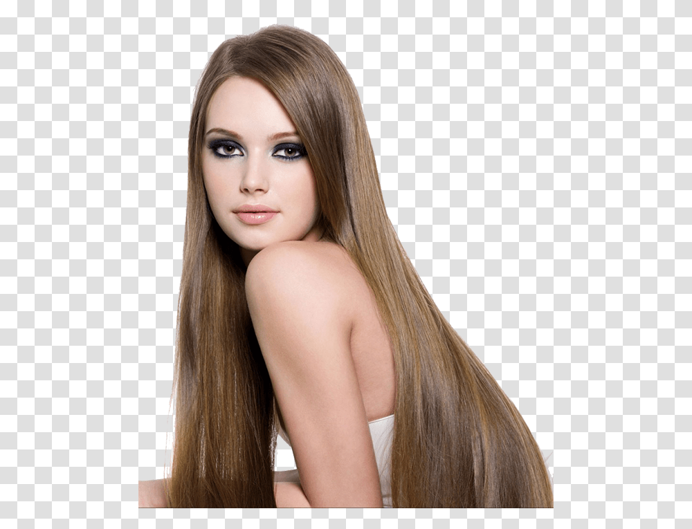 Girls With Long Straight Hair Beautiful Woman Long Hair, Face, Person, Human, Female Transparent Png