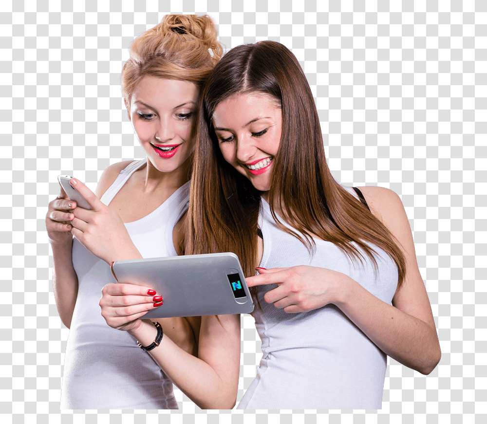 Girls With Money, Person, Electronics, Computer, Phone Transparent Png