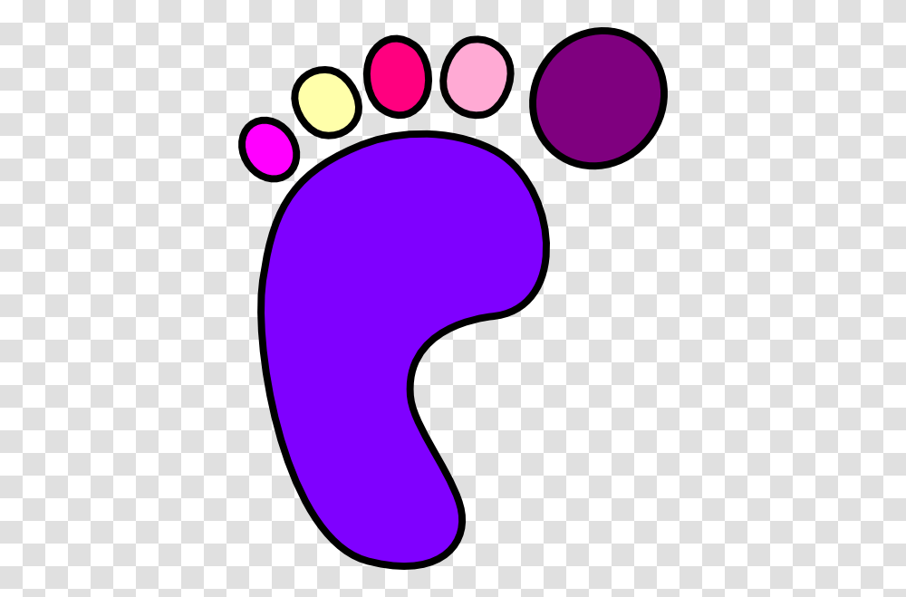 Girly Foot Large Size, Footprint, Purple Transparent Png