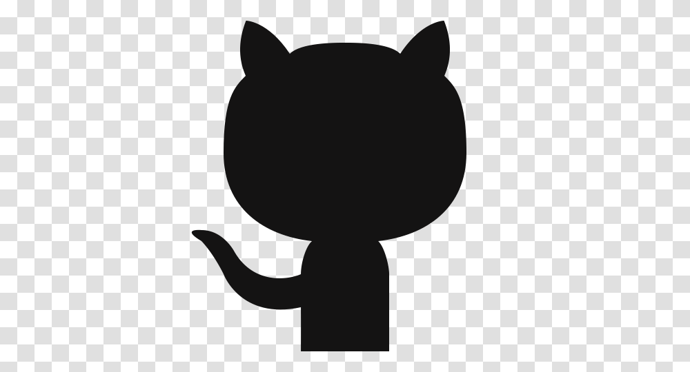 Git Github Hub Icon, Silhouette, Rattle, Head, Stencil Transparent Png