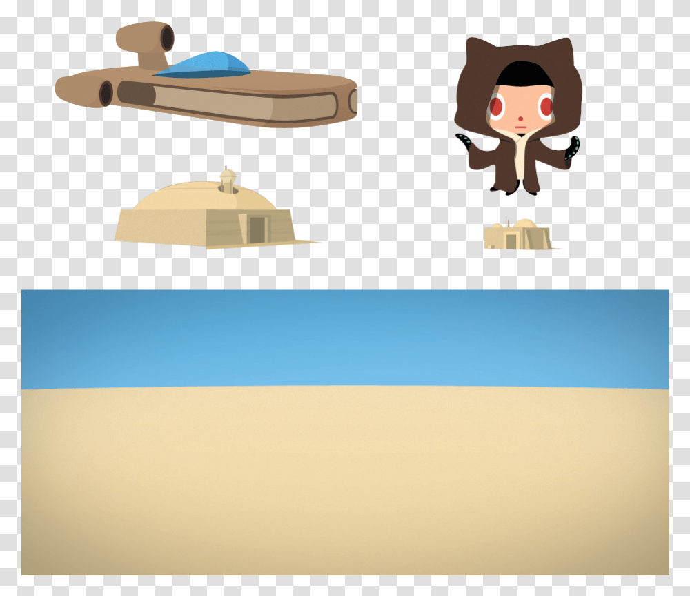 Github 404 Images Cartoon, Outdoors, Nature, Crowd, Sand Transparent Png
