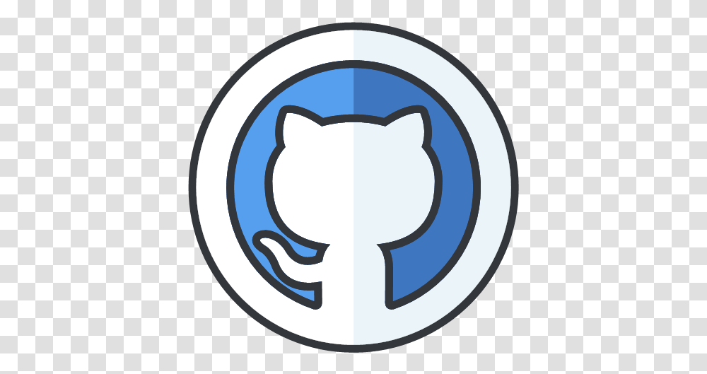 Github Icon Blue Github Icon, Logo, Symbol, Trademark, Hand Transparent Png