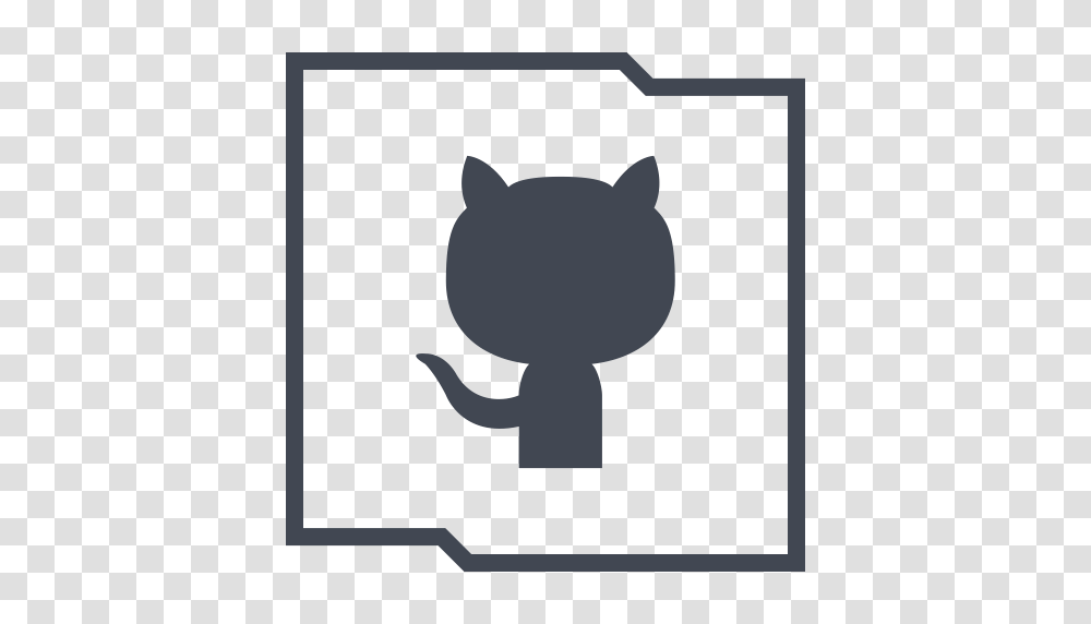 Github Icon, Silhouette, Label, Mammal Transparent Png