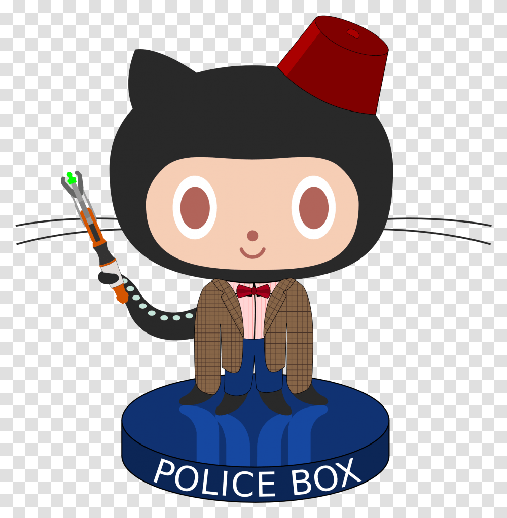 Github Logo Github Octocat, Leisure Activities, Apparel, Hat Transparent Png
