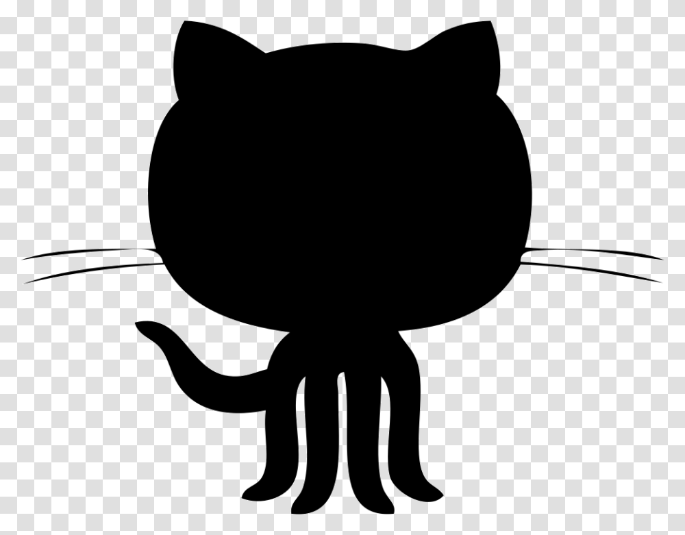 Github, Logo, Silhouette, Stencil, Animal Transparent Png