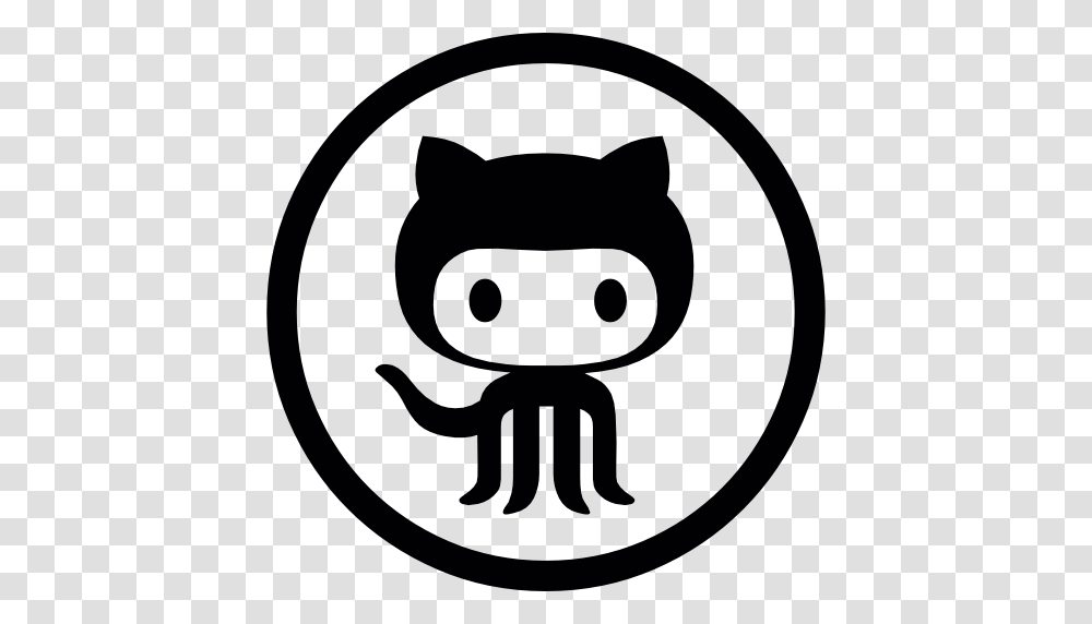 Github Social Logo, Stencil, Label Transparent Png