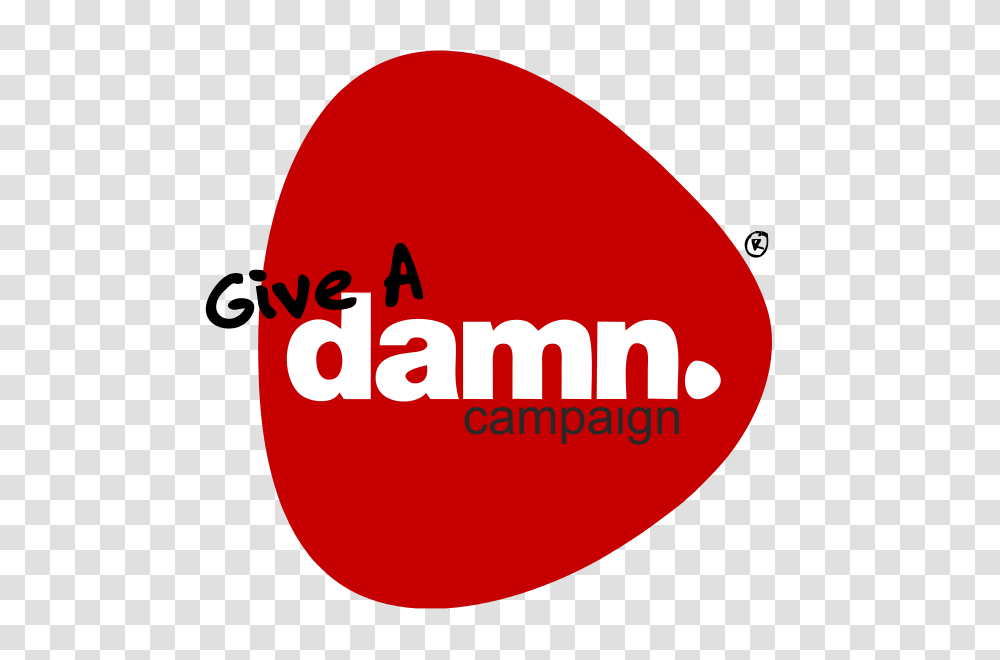 Give A Damn Campaign Logo, Label, Trademark Transparent Png