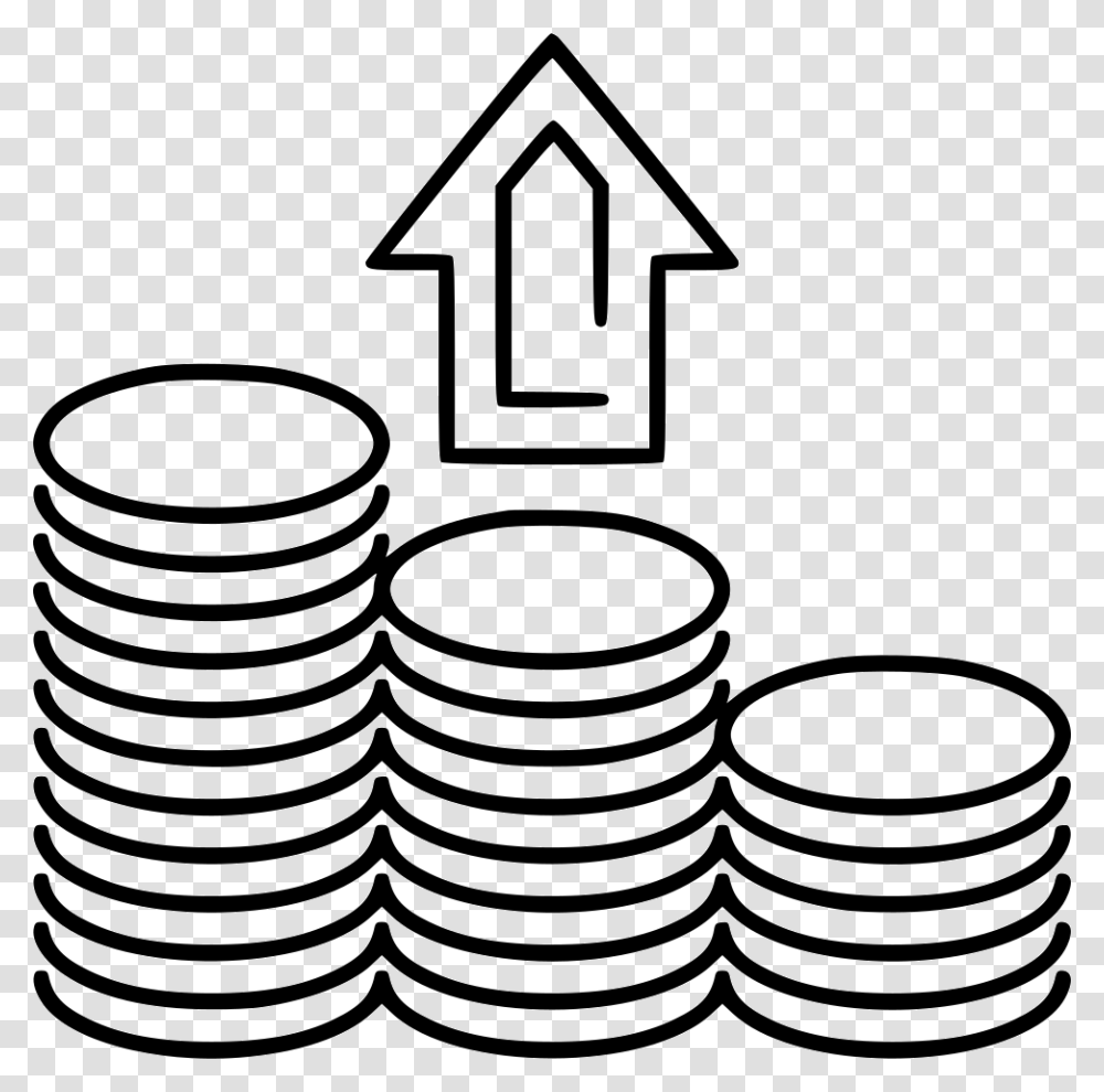 Give Coins Stacks Comments Coin Stack Clipart Gray, Number, Dish Transparent Png